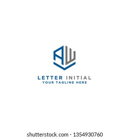 AW letter Initial icon / Monogram.- Vector inspiring logo design - Vector