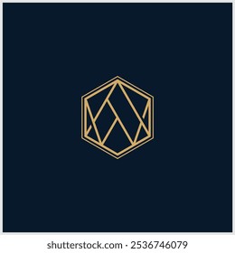 AW letter logo by combining the letters A and W  luxurious design