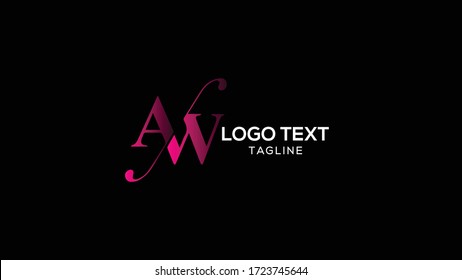 Design-Vorlage für AV-Buchstaben-Logo