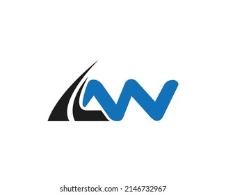 Vektorsymbol des AW Letter-Logo-Designs. Creative und Monogram Alphabet Template.