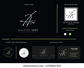 aw, aw letter logo, signature aw luxury logo icon vector for finance or business
