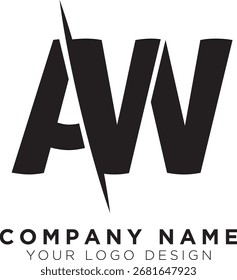AW-Letter-Logo, Vektordatei 