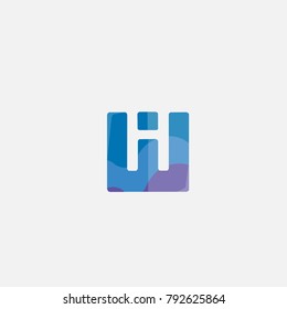AW letter logo . W and A monogram logo