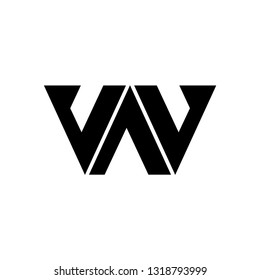 aw letter vector logo