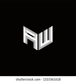 AW Logo Letter initial Designs Templete