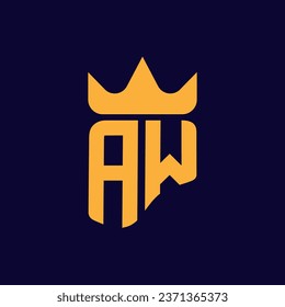 AW Logo. AW Letter Logo luxury design for your company.