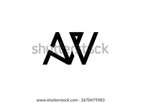 AW Minimalist and Clean Logo Design for Modern Brands.