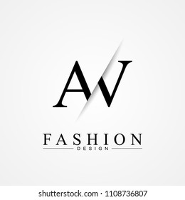 AW A W cutting and linked letter logo icon with paper cut in the middle. Creative monogram logo design. Fashion icon design template.