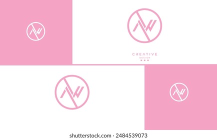 AW, WA, A, W, Abstract Letters Logo Monogram
