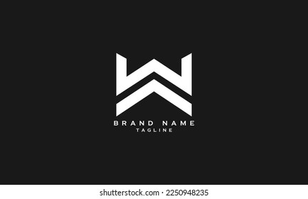 AW, WA, Abstraktes Logo für Anfangsbuchstaben