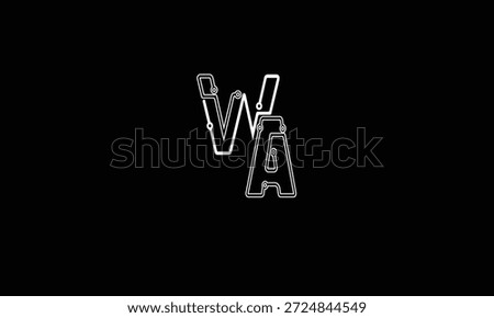 AW, WA ABSTRACT LETTER LOGO MONOGRAM