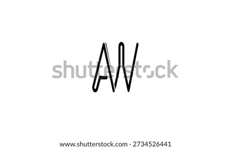 AW, WA ABSTRACT LETTER LOGO MONOGRAM