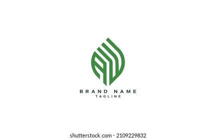 AW, WA, AM, MA, Abstract initial monogram letter alphabet logo design