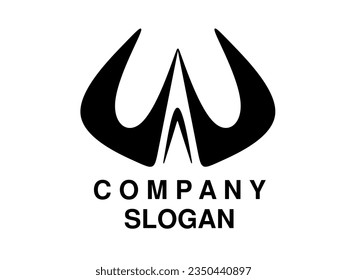 AW WA initials logo design easy to edit and customize.