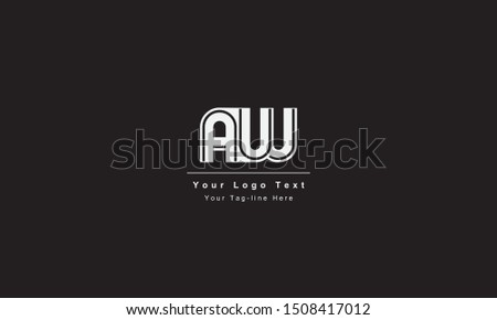 AW or WA letter logo. Unique attractive creative modern initial AW WA A W initial based letter icon logo