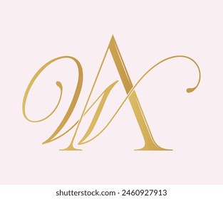 AW ,WA, logo AW ,Letter WA , monogram AV ,monogram AW,  Wedding Monogram Initials, Wedding Logo, Wedding Monogram, Logo Design, calligraphy,letters, alphabet