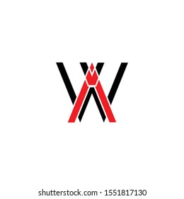 AW WA VAV vector logo design for your company