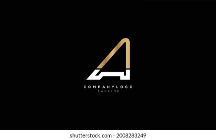 AW WA A AND W Abstract initial monogram letter alphabet logo design