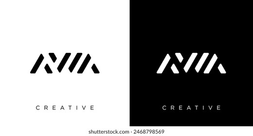 AWA logo. AWA letter logo design. Initials AWA monogram logo. AWA typography your company
