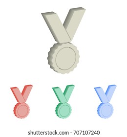 Award - 3d isometric vector icons. Illustrations isolated for graphic and web design.