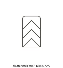 Award, badge, chevron vector icon. Element of simple icon for websites, web design, mobile app, info graphics. Thick line icon for website design and development