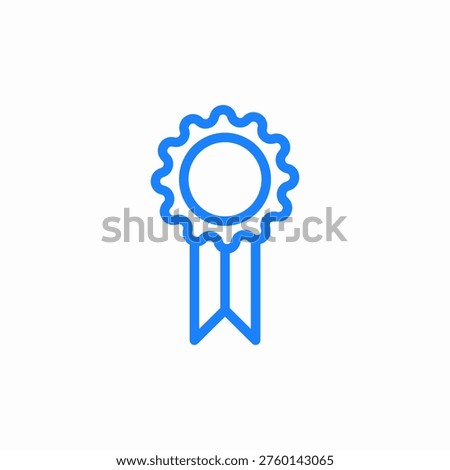 award badge of distinction certificate quality guarantee icon sign vector