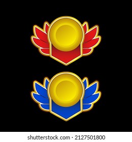 Award badge for game resources. Vector design