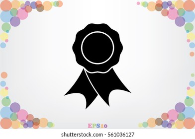 award badge icon.