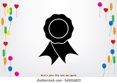 award badge icon.