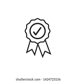 Award badge icon design template vector illustration isolated