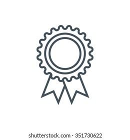 Award, badge icon suitable for info graphics, websites and print media and  interfaces. Line vector icon.