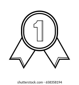 award badge icon vector