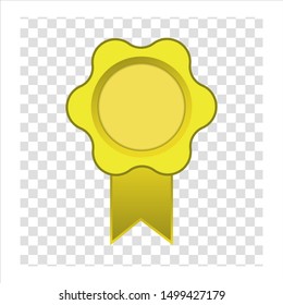 award badge icon vector, button for app.