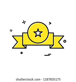 award badge icon vector design