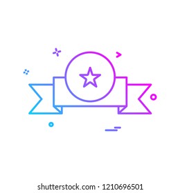 award badge icon vector design