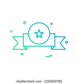 award badge icon vector design