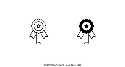 award badge icon with white background vector stock illustration