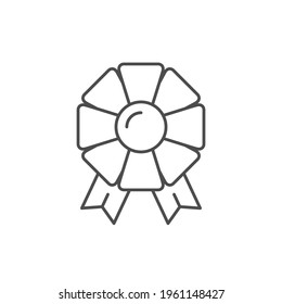 Award badge line outline icon