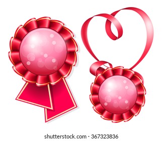 Award badge and ribbon