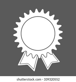 award badge with ribbons