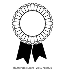 Award badge template icon symbol. vector illustration