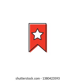 Award Badge vector icon illustration design isolated on white