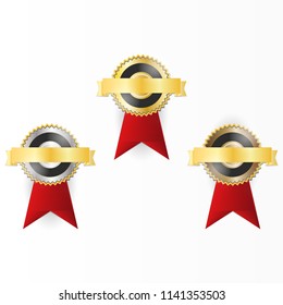 The award of the best organization. Winner.  Achievement Icon Isolated on White Background.