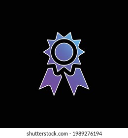 Award blue gradient vector icon
