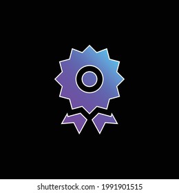 Icono de vector de gradiente azul