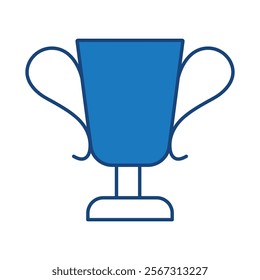 Award Blue Icon. Digital Marketing Icon Editable Stroke Vector Illustration