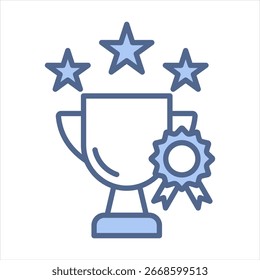 Premio Ilustración vectorial Blue Icon