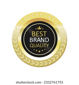 Award for business development stamp vector design. Company brand quality. Isolated outline illustration. Guarantee badge. Approved seal with text. Decorative sticker on white background