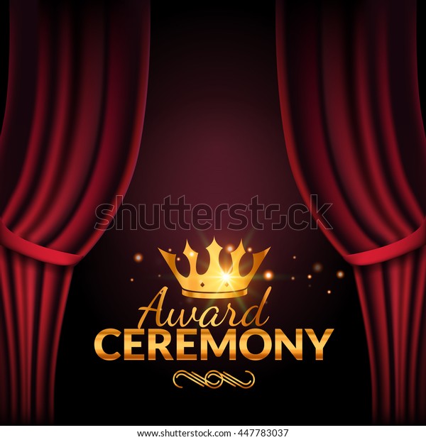 Award Ceremony Design Template Award Event Stock Vector (Royalty Free ...