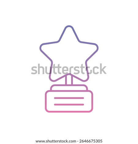 Award Ceremony Icon vector stock illustration